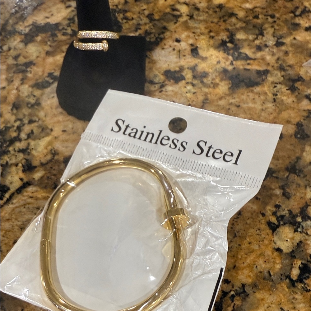 Stainless Steel Gold Bracelet